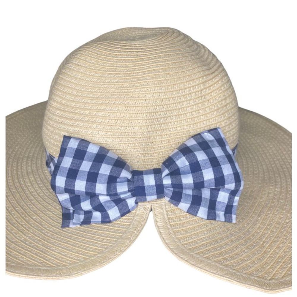 Sun hat with bow